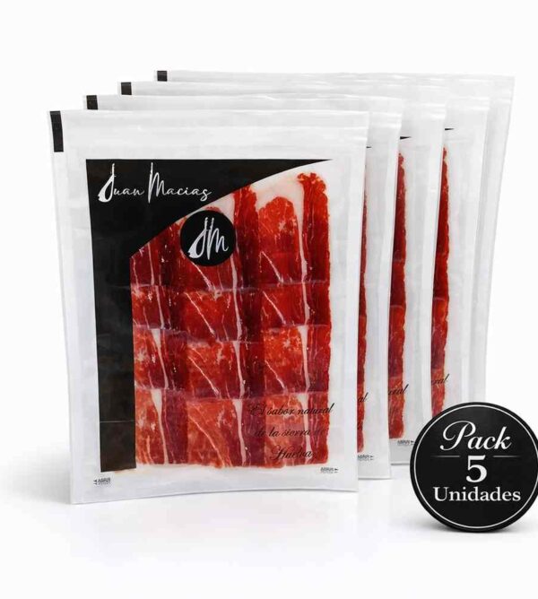 PACK JAMON LONCHEADO 50GR SELECCION JUAN MACIAS 5 UNIDADES