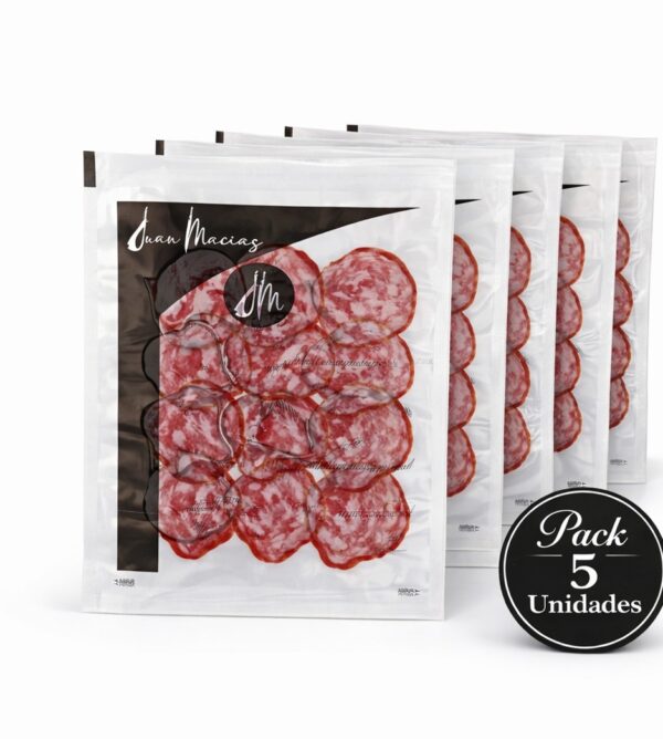 PACK SALCHICHON IBERICO 50GR  JUAN MACIAS  5 UNIDADES